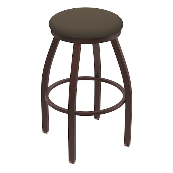 36" Swivel X-Tall Bar Stool, Bronze Finish, Canter Earth Seat